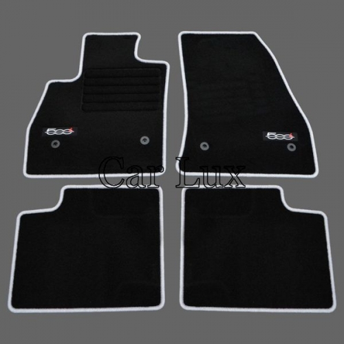 Alfombrillas a medida Fiat 500 L Edition Velour ribete gris